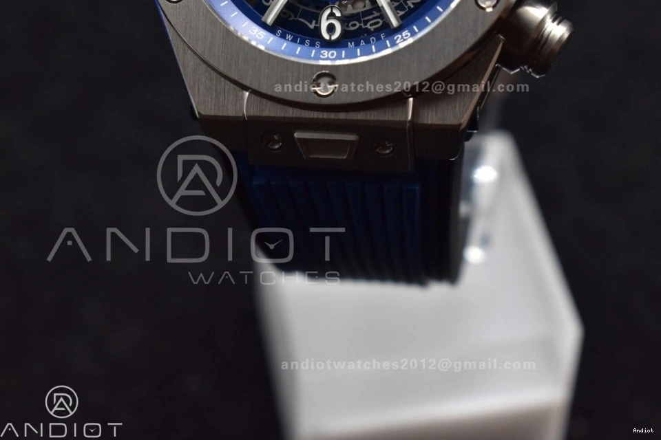 Edition Blue Strap Skeleton Titanium 1:1 Big on Unico Best A1280 Hublot Rubber Dial ZF Blue Bang 0514